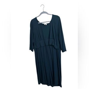 strapless open back dress Seraphine Maternity Navy Knitted Dress Hazel main image 1